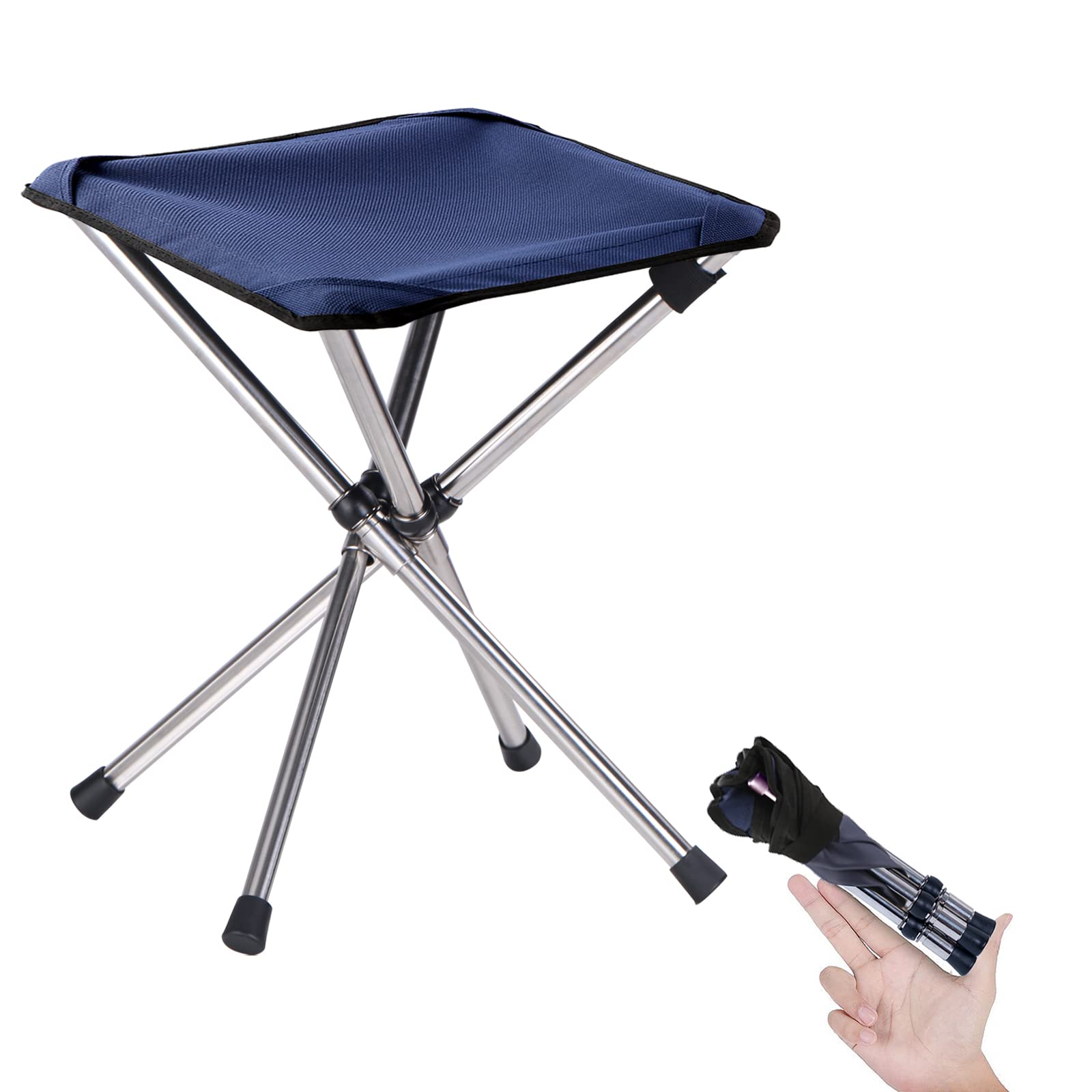 Photo 1 of KOKSRY Camping Stool,Small Folding Chair,13.8" Lightweight Folding Stool Compact Backpacking Stool with Carry Bag