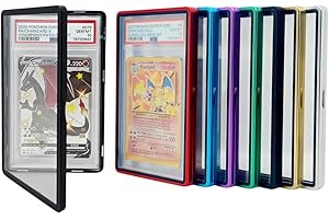 SAFEGUARD TCG SOLUTIONS Metal PSA Slab Bumper Case UV Resistant- Safeguard Stackable Magnetic Aluminum Metal Case For Graded Cards (Black)