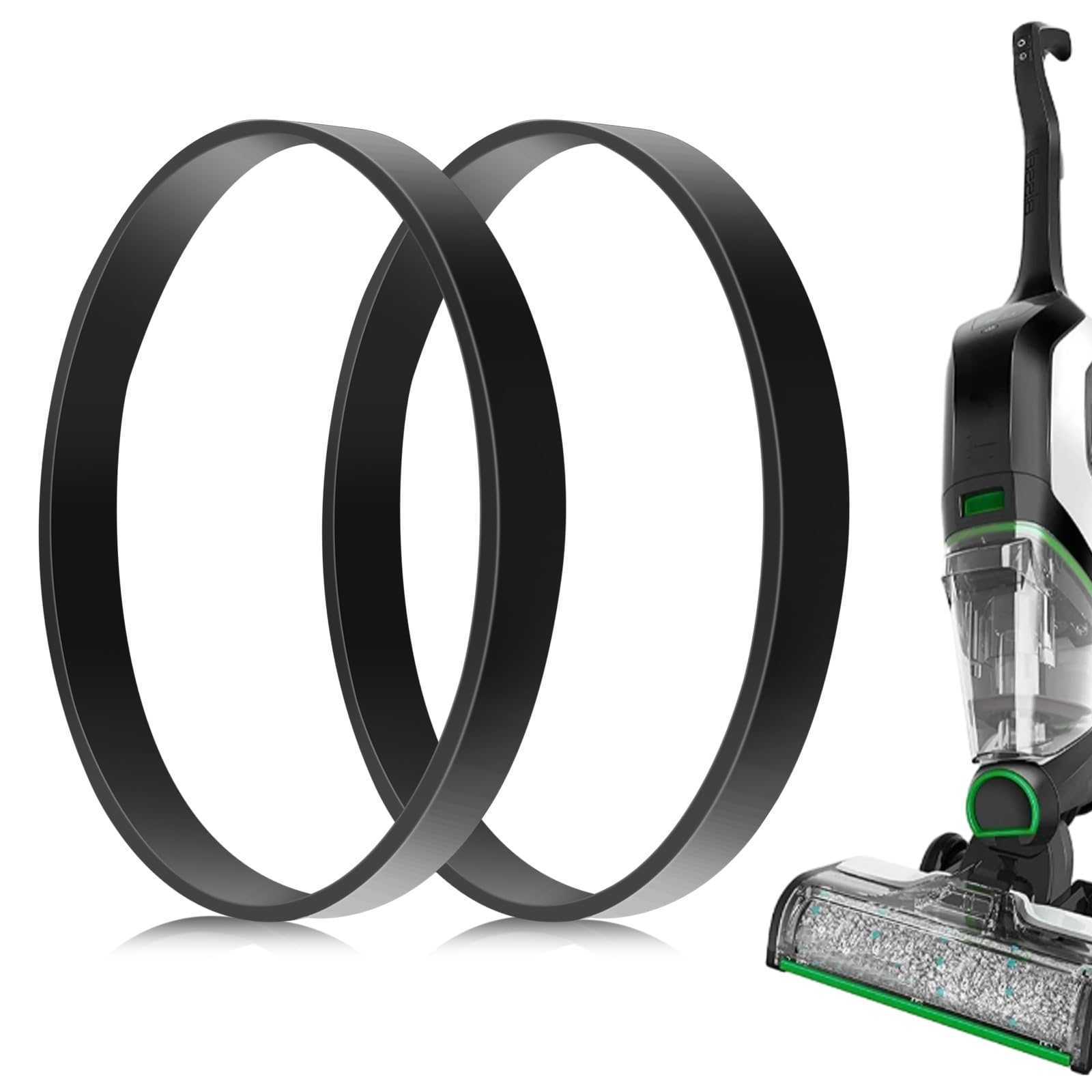 Photo 1 of 2pcs 3031120 Vacuum Belt Replacement for Bissell, Rubber Vacuum Cleaner Belt Replacement Style 7/9/10/12/14/16 P/N Perfectly Fit Compatible with Bissell Models 2252 2260 2259 1793 1792 2254