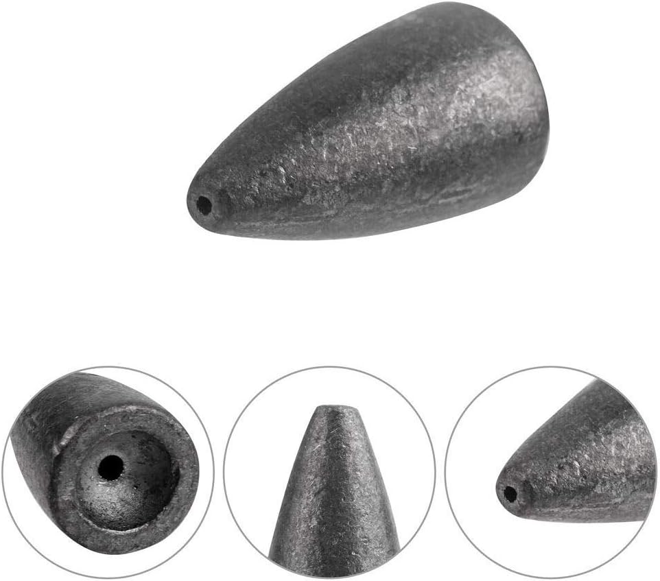 JSHANMEI Fishing Worm Weight Sinkers Bullet Weight Fishing Sinkers Assortment Kit Fishing Tackle Box Set 29pcs : Sports & Outdoors