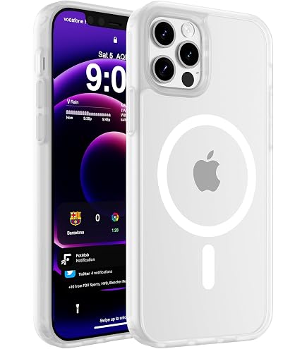 Amazon.com: JETech Magnetic Matte Case for iPhone 12/12 Pro, White