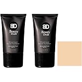 Beauty Deals Mineral Liquid Powder Foundation Broad Spectrum SPF 15 Pack of 2 (Linen)