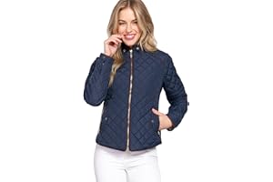 NE PEOPLE Womens Lightweight Quilted Zip Jacket (S-3XL)