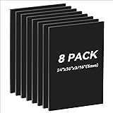 8PACK Black Foam Board for DIY Projects 24x36×3/16