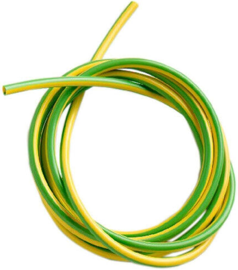 Generic 1 Metre 4mm Green Yellow Earth Sleeving PVC Class 85T