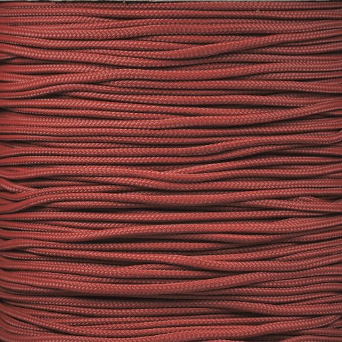 PARACORD PLANET 10, 25, 50, and 100 Foot Hanks of 425 Paracord (3mm) - Made of 100% Nylon for Tactical, Crafting, Survival, General Use, and Much More (Crimson, 100 Feet)