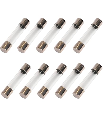 Uxcell 10-Pack 250V 20A Slow Blow Glass Fuses – 5x20mm, 20A Time-Delay Fuse For Appliances & Electronics
