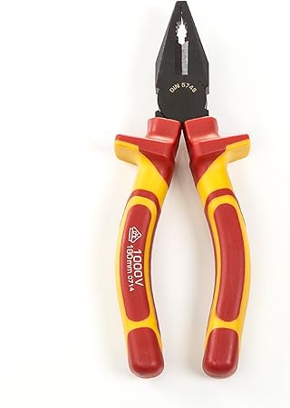 Secotec Pince Universelle Pince Combinee Pince Pour Electricien Pince 180 Mm Isolee 1000v Vde Amazon Fr Bricolage