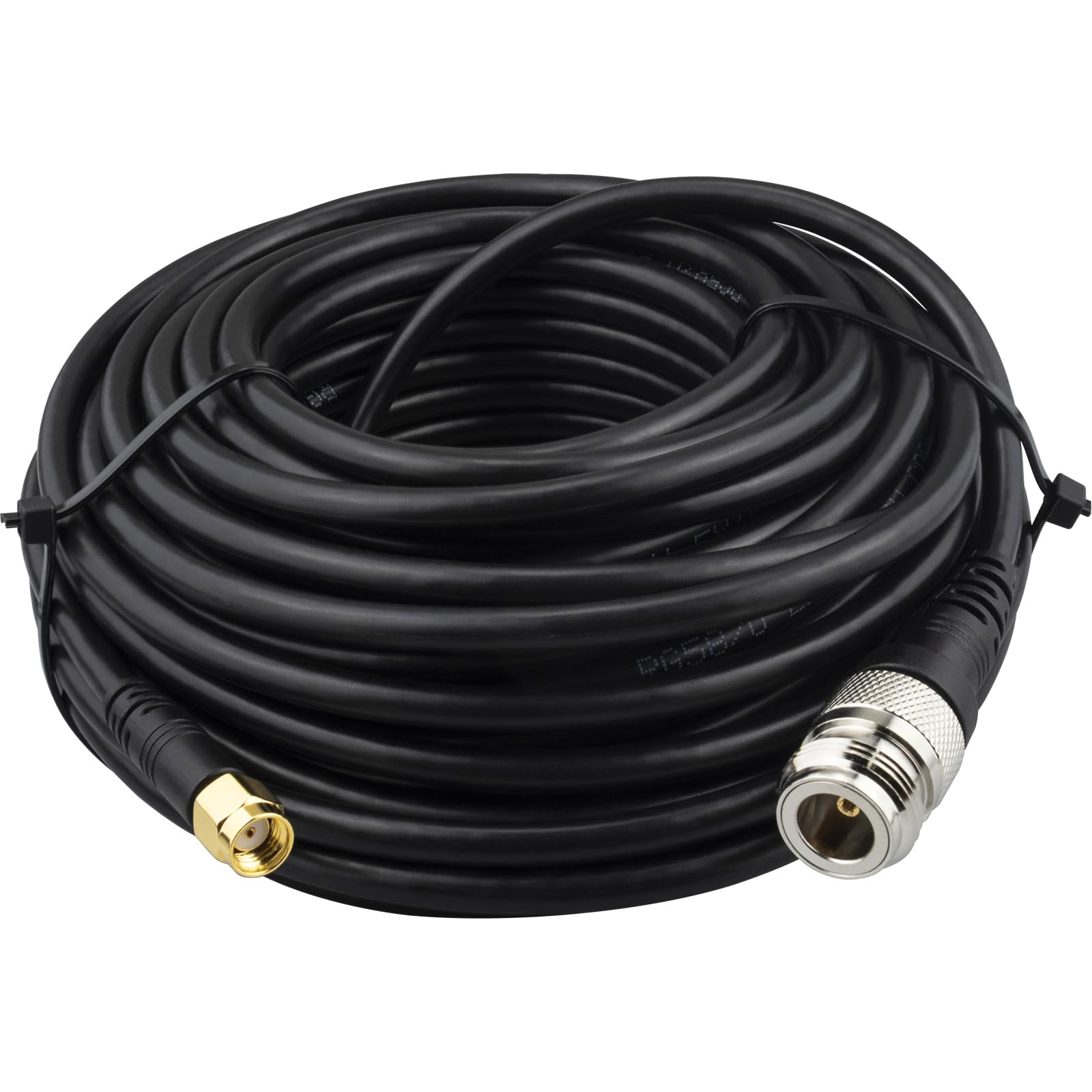 Boobrie Upgraded 15M RP-SMA Male to N Type Female Lora Antenna Cable RG58 N-Type Female to RP-SMA Male Low Loss SuperFlex RG58 Extension Cable 50ohms for WiFi 4G LTE LoRa Antenna Helium Cable