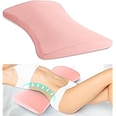 vamorry Poufs Lumbar Support Pillow for Bed Relief Back Pain: Lower Back Pillow for Sleeping - Memory Foam Waist Pillow - Back Wedge Bolster Pillow for Side, Back&Stomach Sleepers - Bed Rest Pillow