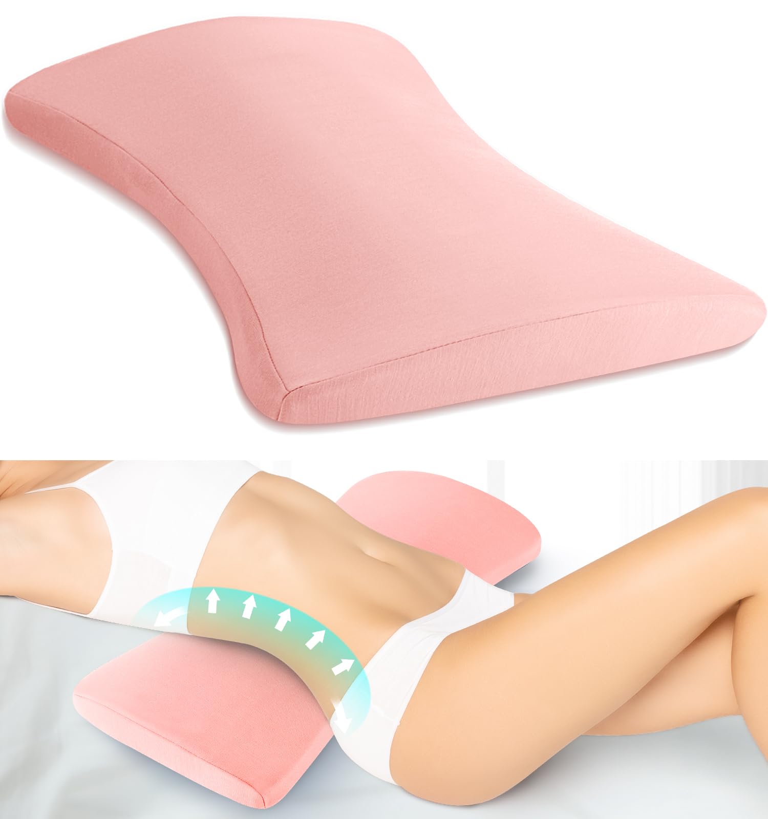 Lumbar Support Pillow for Bed Relief Back