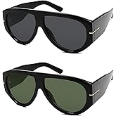 HERJOUR Oversized Retro Aviator Sunglasses Womens Mens 70s Classic Vintage Sun Glasses AR82227