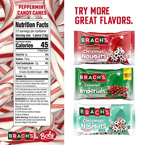 Brach's Red and White Peppermint Candy Canes, 12 ct Pricepulse