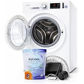 Splendide Washer Dryer Combo for RV &ndash; Vented 15lb All-in-One Compact Unit with Complete Vent Kit &amp; Detergent &ndash; WDV2200XCD for Marine, Boat, Apartment &amp; Tiny Home