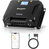 BougeRV MPPT Solar Charge Controller 40A, w/ Low-Temp Cut-Off, APP Control, Backlit LCD, 40 Amp Solar Panel Regulator 12V/24V for LiFePO4, SLD, Gel, FLD, AGM Battery, RV, Marine, Upgraded
