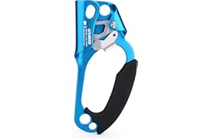 WILDKEN Climbing Hand Ascender Outdoor Mountaineering Tree Arborist Climbing Rappelling Equip Hand Ascender for 8-14MM Rope Left Right Hand Ascender