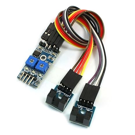 Modulo del sensor del detector de velocidad - TOOGOO(R) 2 canales Modulo del