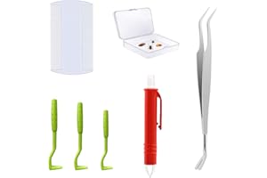 Tick Remover Tool for Dog Cats Human & Pet, Pain Free Small Medium Large Removal Twister Bar Hooks Fine Point Tweezer Tick Pu