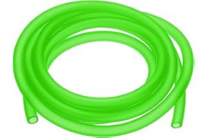 YELARXI Fuel Line Hose Tube, Petrol Fuel Gas Line Pipe Hose Tubing, 1/4" ID 6.6 ft Fit for Small Engine String Trimmer Chainsaw Blower Lawn Mower and Other Power Tools (Green)