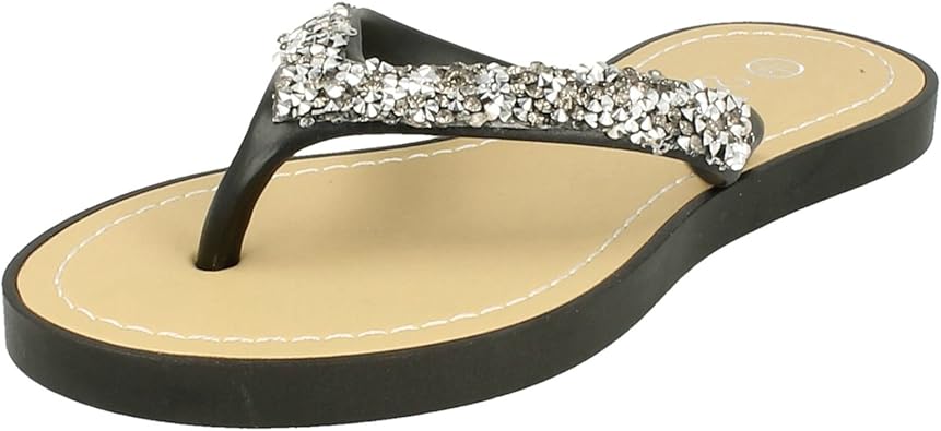 diamante flip flops