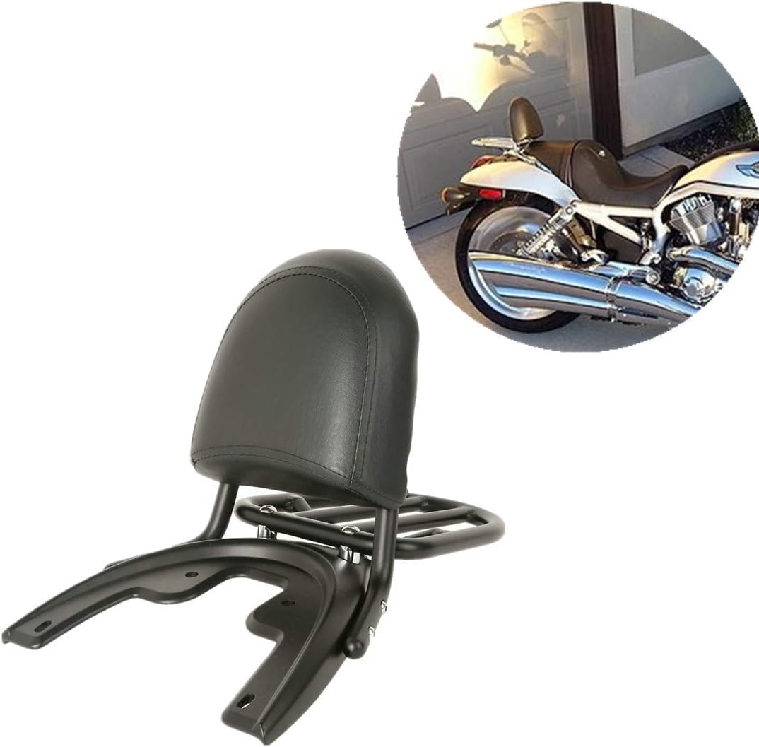 TCMT Black Backrest Luggage Rack Baseplate Fits For Harley Davidson V