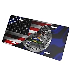 American Flag and Belizean Belize Flag License