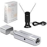 Mygica A681 Pro External TV Tuner, Digital HDTV USB Stick Dongle, ATSC 1.0 and QAM TV Format, Compatible with MacBook and Windows PC - Silver