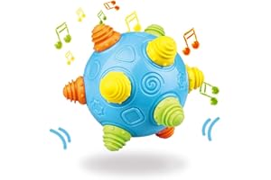 TEYTOY Baby Music Shake Dancing Ball Toy, BPA Free Bouncing Sensory Developmental Ball for Boys and Girls