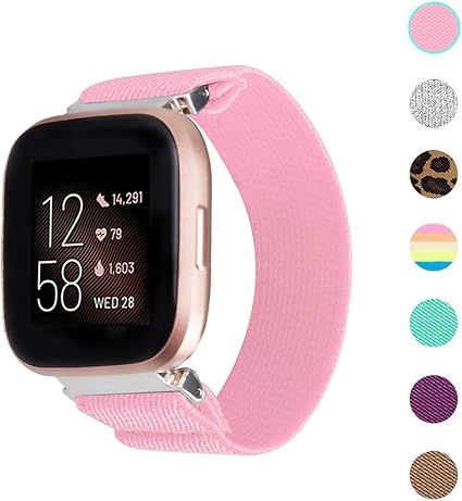 fitbit versa pink amazon