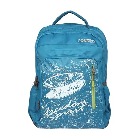 American Tourister Polyester Pop Capri Blue Backpack