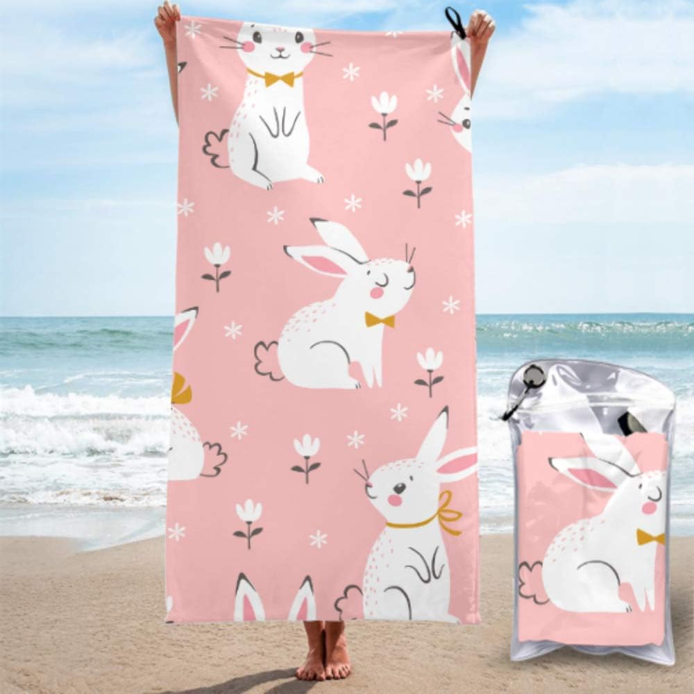 Danexwi Water Bottle Vacuum Insulated Rabbit Cute Bunny Painted Animal Sport Drink