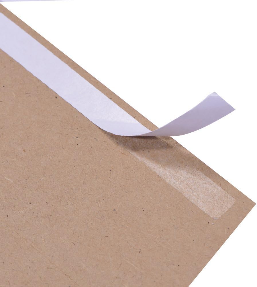 100 Pack A7 Brown Kraft Paper Invitation 5 x 7 Envelopes - Quick Self Seal For 5x7 Cards| Perfect for Weddings, Invitations, Baby Shower| Stationery For General, Office | 5.25 x 7.25 Inches : Office Products