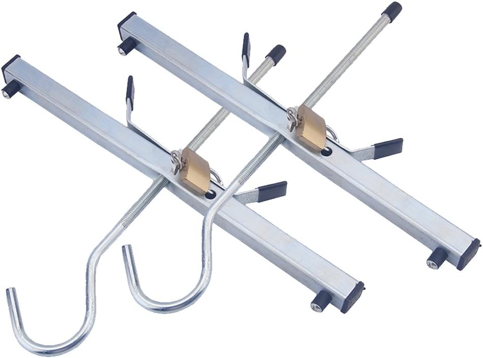 Ladder Roof Rack, Universal Aluminium Van Car Roof Rack Ladder Hooks