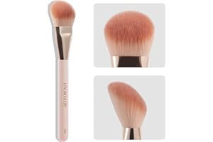 Liquid Blush Brush Angled for Cheek Makeup,Cream Foundation Contour Bronzer highlight Blending, Angled Face Makeup Tool (Mult