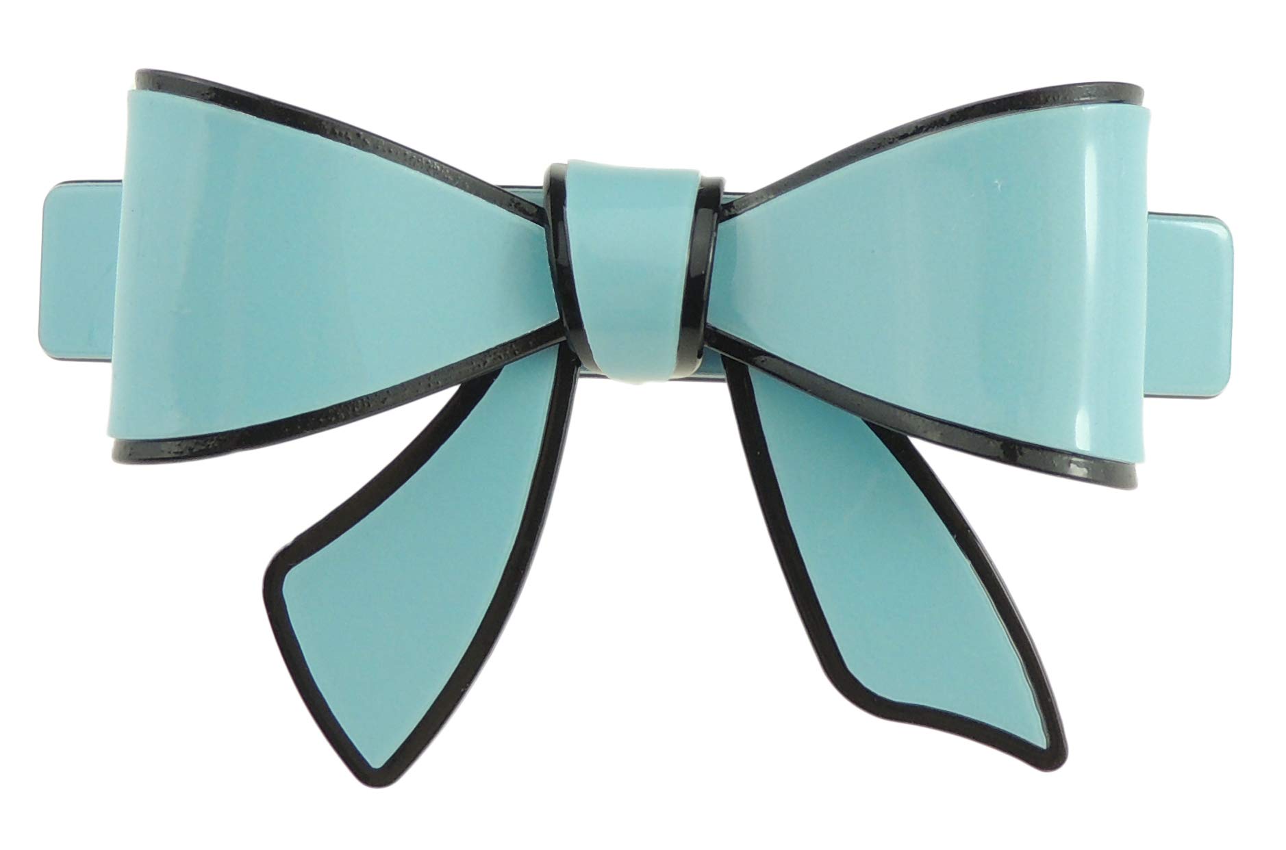 Pretty Chunky Candy Colour Acrylic Hair Barrette Clip (Turquoise)