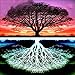 5D Diamond Painting,Rhinestone Diamond Embroidery Paintings Pictures DIY Paint with Diamonds Arts Craft for Home Wall Christmas Decor Full Drill 30 x 30 cm (Tree 2)