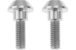 Be In Your Mind 2pcs M6x15mm Titanium Alloy Seat Bolt Replacement 92153-0489 Compatible with Kawasaki ZX10R 2006-2010 (Silver
