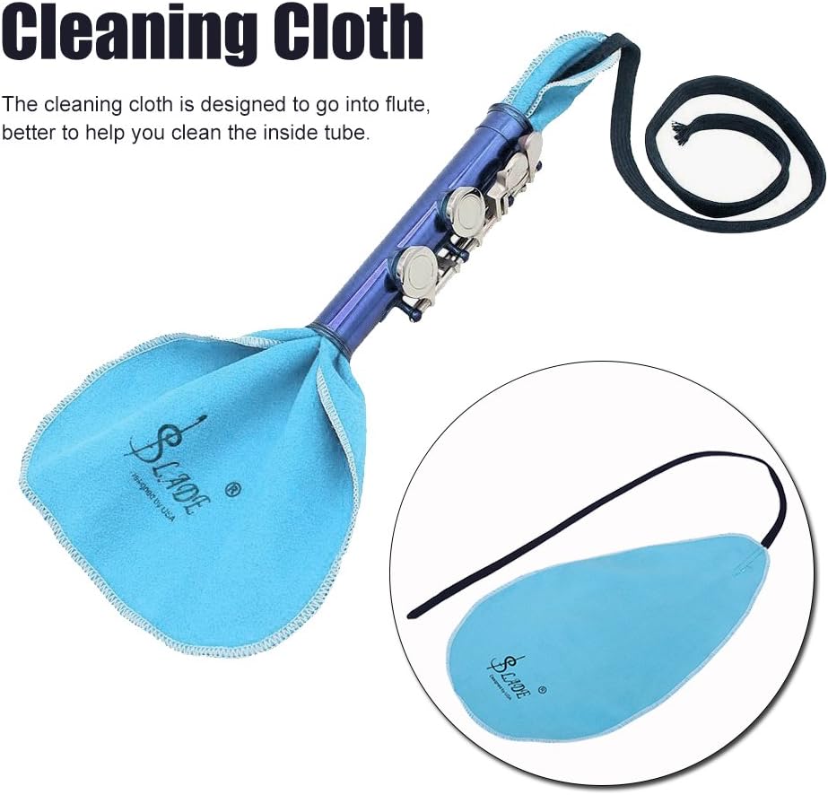 Drfeify Flute Cleaning Kit, Flutes Cleaning Care Set with Cleaning