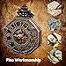 Watch,Mens Pocket Watch,Classic Skeleton Steampunk Mechanical Automatic Hand Wind Watch