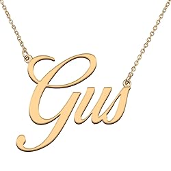 HUAN XUN Customized Custom Simple Any Name Necklace