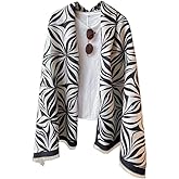 FairyCity Women's Soft pashmina Shawl Oversized Winter Warm blanket Scarf Long Cashmere Shawls Wraps Geometric patterns