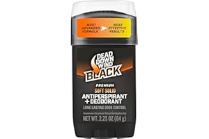 Dead Down Wind BLACK Premium Soft Solid Antiperspirant Deodorant, 2.25 oz