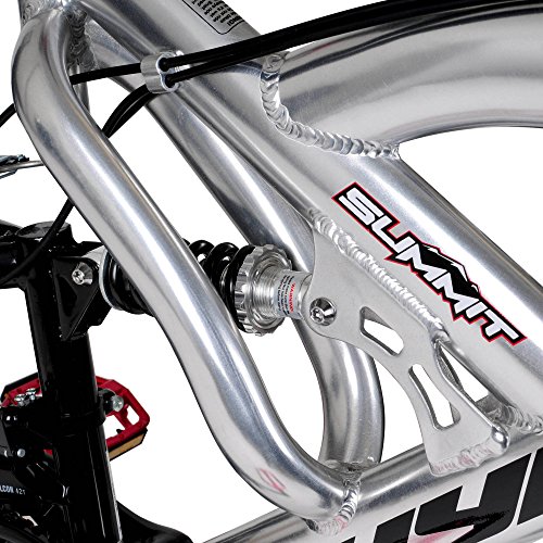 26" Hyper Summit Men's Mountain Bike, Silver Aluminum Frame Bicycle