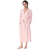 Catalonia Lightweight Ladies Bathrobe, Long Summer Robe with Pockets,Soft Summer Robes for Women, Kimono Gift for Her