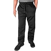 Zerenfy Fleece Lined Mens Sweatpant Basic Baggy Athletic Running Drawstring Open Bottom Workout Active Sweat Pants