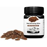 EAST NATURHUS 8-Year Red Ginseng Slices, Panax Ginseng Root Tea, 3 oz | 8-year red Panax ginseng root slices with a deep, earthy aroma, ideal for brewing tea, soups, and traditional daily rituals.