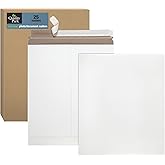 Quality Park Photo Document Mailers, Redi-Strip Self Seal Closure, Rigid Stay Flat Mailer, White Recycled Fiberboard, 6" x 8", 25 per Box