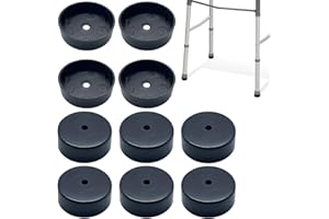Walker Glide Caps Cover Use with Replacement Rubber Tips, 10 Pcs