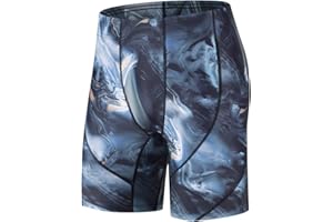 Eteoepo Men's Swim Jammers, Athletic Training Endurance Swimming Swimsuit Jammer Racing Competition Swimwear