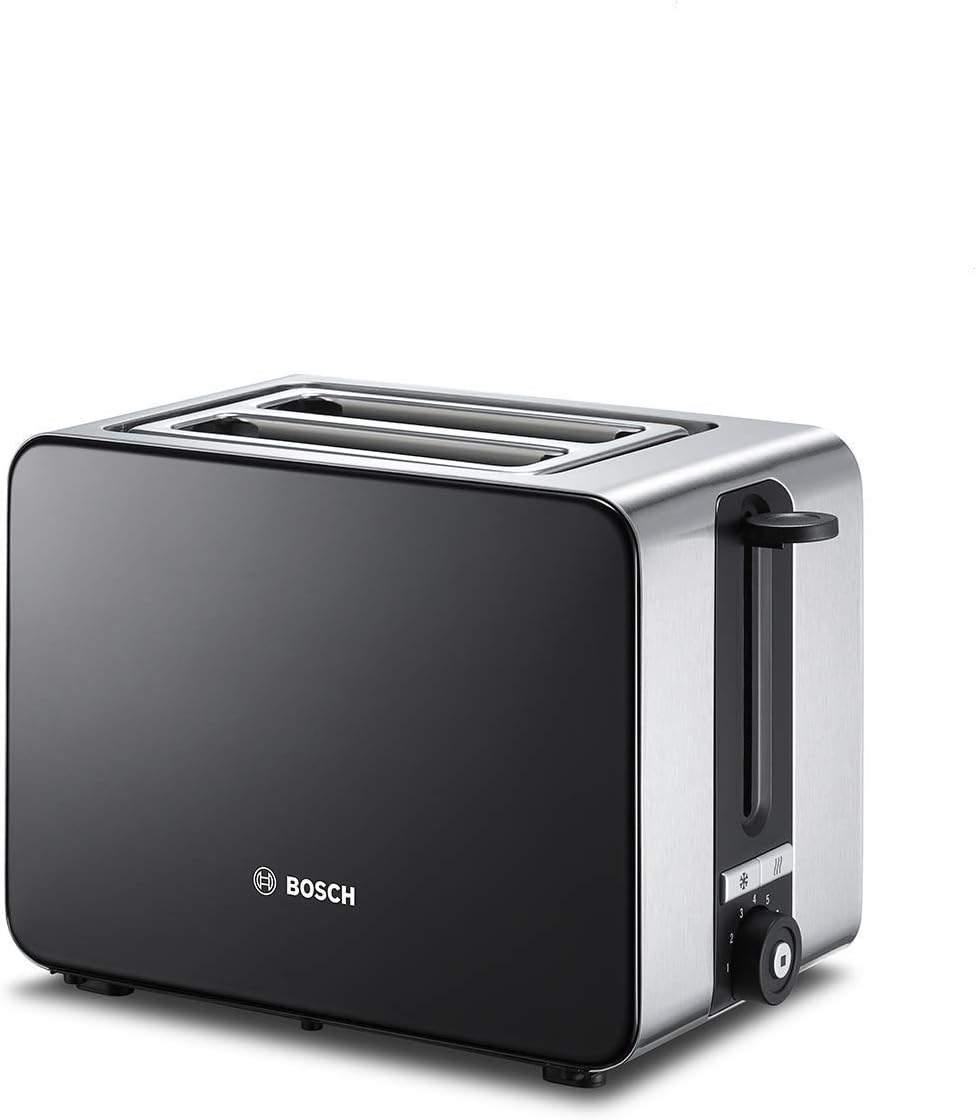 Bosch TAT7203 KompaktToaster stainless steel black Amazon.co.uk Electronics